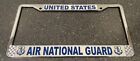 US AIR National Guard metal LICENSE PLATE FRAME MADE IN THE USA NOS