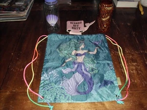 MERMAID DRAW STRING BAG MERCH COLLECTIBLES SET OF FOUR BRAND NEW STORE STOCK - Picture 1 of 24