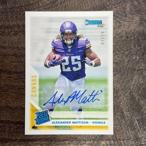 2019 Donruss Alexander Mattison Auto /10 - Canvas - Rated Rookie - Picture 1 of 2