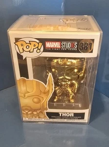 Funko Pop Marvel The First Ten Years Gold Thor New In Box - Picture 1 of 4