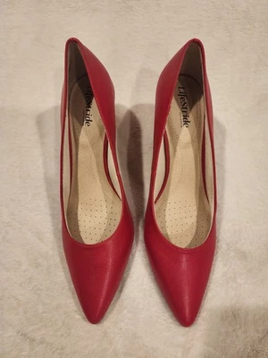Zapatos de tacón LifeStride Sevyn rojo fuego heirloo talla 11 para mujer Foto 1 de 4