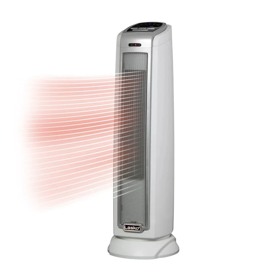 Lasko Tower 23" 1500 vatios eléctrico de cerámica oscilante calentador de espacio blanco 5775 Foto 1 de 3