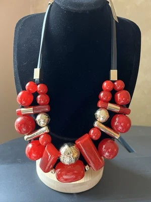 Chico’s New With Tags Red Necklace - Image 1 of 4