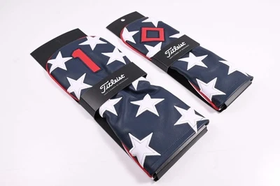 Titleist Stars & Stripes Headcover Set / Driver & Fairway / Black, White & Red - Image 1 of 4