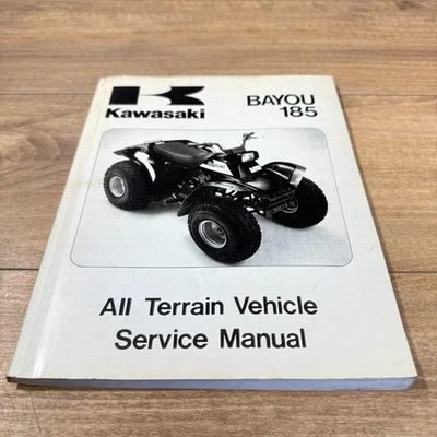 KAWASAKI FABRICANTE DE EQUIPOS ORIGINALES DISTRIBUIDOR TALLER MANUAL DEL PROPIETARIO / 1985 BAYOU 185 BAYOU185 Foto 1 de 4