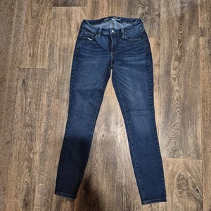 UNIVERSAL THREAD WOMEN'S DENIM SKINNY DARK WASH JEANS ~ STRETCHY sz 2 / 26R - Picture 1 of 3