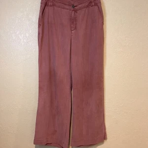 Sundance Lillie Pants, Light Maroon Tencel Wide Leg Pants, Size 6 - Picture 1 of 5