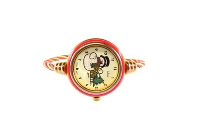 Collezio Рождественский Снеговик Аналоговый Витой Провод Браслет Модные Часы Кабель Лента - Изображение 1 из 4