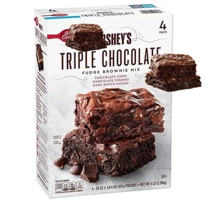Hershey's Chocolate Brownie Baking Mix, 4x 20 oz Pack (Total: 5 Lbs / 2.2kg) USA - Picture 1 of 3