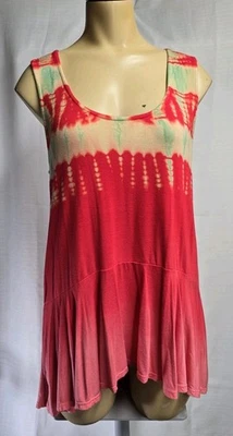 Camiseta sin mangas Gypsy 05 Global Village talla S tie dye espalda deportiva con volantes  Foto 1 de 4