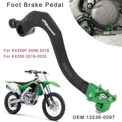 Pedal de freno de pie trasero para moto de cross KAWASAKI KX250 2019-2024 KX250F 2006-2018 Foto 1 de 4