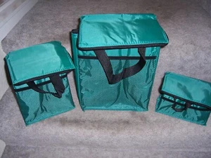 3 Piece Green Cooler Bag set - Picture 1 of 1