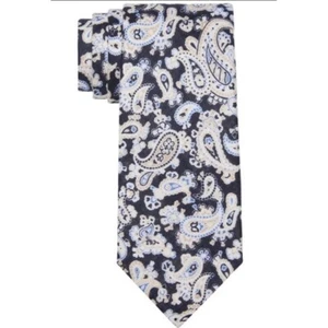 Tommy Hilfiger Mens Howard Classic Paisley Linen Tie Size OS NWT - Picture 1 of 2