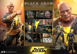 1/6 HOT TOYS HT DX31 Black Adam Golden Battle Armor Edition Deluxe Edition - Picture 1 of 11