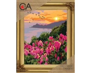Gobelin-Set "Abend" bedruckt Nadelspitze 6338K - Bild 1 von 2