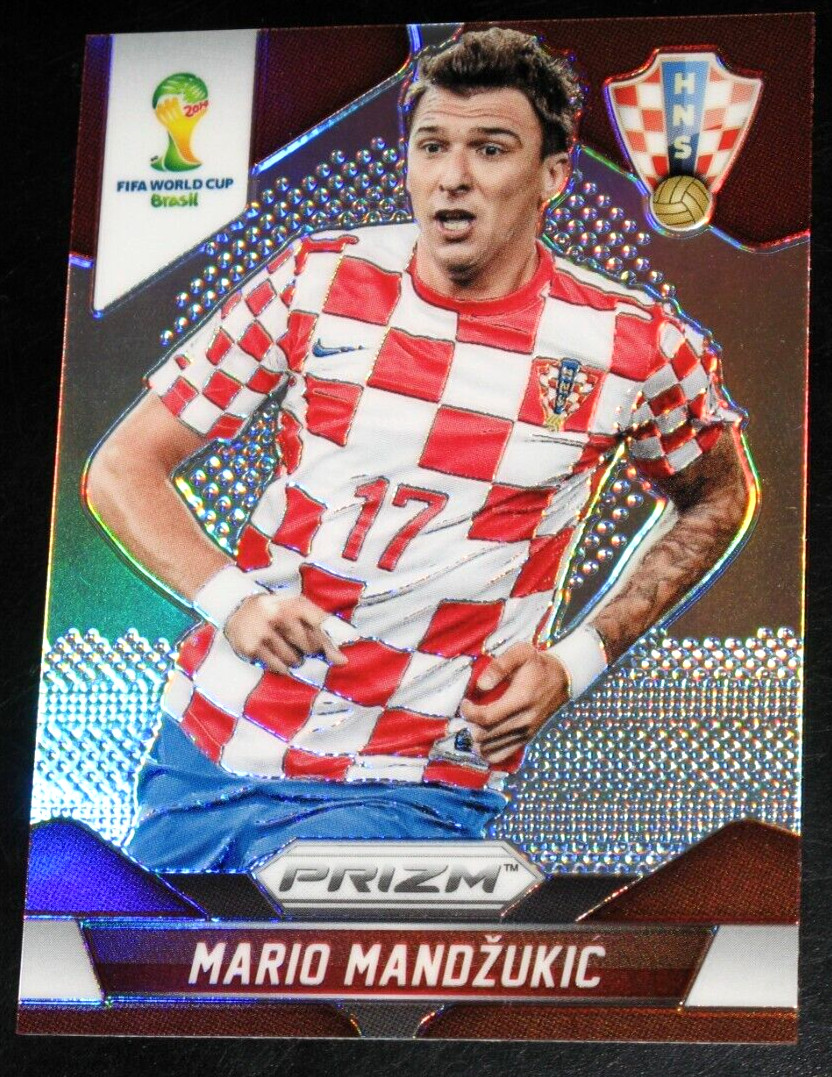 2014 Prizm World Cup Mario Mandzukic Silver Refractor Prizms Croatia a