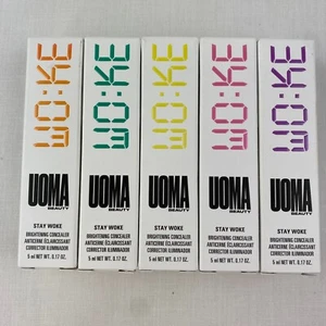 UOMA Beauty Stay WOKE Brightening Concealer 5 ml 0.17 oz Variety LOT of 5 Pk B53 - Picture 1 of 8