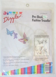 NUEVO 1990 Dizzle Butterflies Transferencia Plancha-On Patrón Guía Instrucción #50005 - Imagen 1 de 2