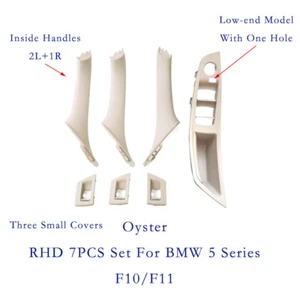 For BMW 5 Series F10/11 7PCS Inner Door Pull Handle Window Lift Panel Oyster RHD - Picture 1 of 5