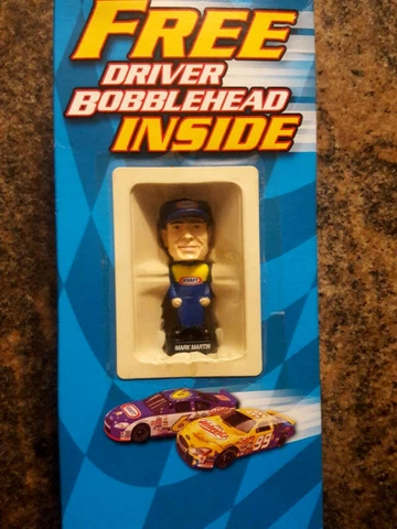 NEW Mark Martin Bobblehead Roush Racing Driver #6, KRAFT BOBBLE HEAD, NASCAR Cover