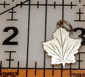 Vintage Cute Maple Leaf dated 1963 CANADA ? Silvertone #21Qf - Picture 1 of 4