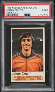 Johan Cruyff | 1978 Kortekaas Sticker Series 2 | PSA 2 GD - Bild 1 von 2