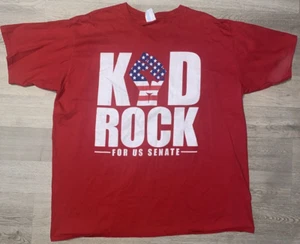 Kid Rock For Senate T-Shirt 2XL Red USA Fist Stars & Stripes Music Band Tour Tee - Picture 1 of 8