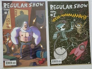 REGULAR SHOW #1 D & #2 B VARIANTS KABOOM! 2013 NM - Picture 1 of 1