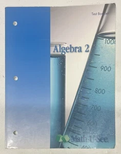Math U See Algebra 2 Tests Test Booklet READ missing tests 1-5 - Picture 1 of 3