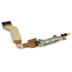 IPHONE 4S CAVO FLAT FLEX CONNETTORE RICARICA DOCK + MICROFONO WHITE BIANCO - Foto 1 di 1
