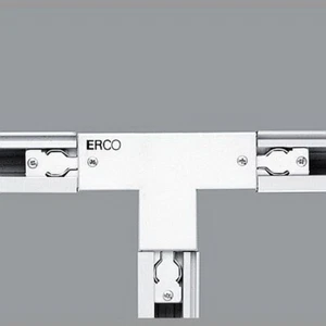 Conector en T Erco 79308 3 fases carril eléctrico blanco SL derecho - Imagen 1 de 2