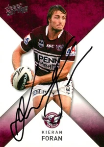 Signed 2011 Manly Sea Eagles NRL Premiers Select Strike Card - Kieran Foran - Picture 1 of 3