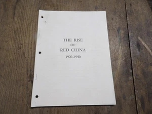 The Rise of Red China 1920-1950 Booklet - Bild 1 von 7