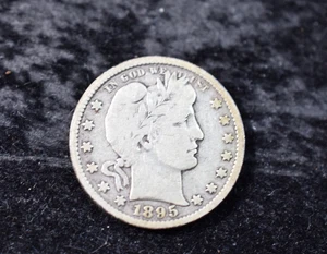 1895 P    US  BARBER QUARTER - Picture 1 of 12