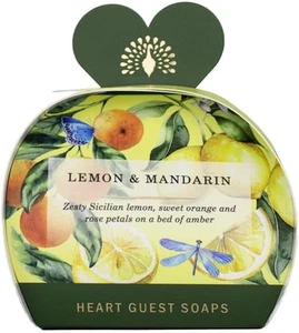 The English Soap Company Packed Guest Soaps, Sandalwood Shea Butter Heart Sha... - Picture 1 of 13