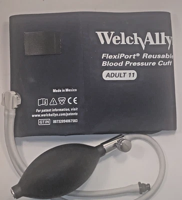 Brazalete FlexiPort Welch Allyn adulto con bombilla WA y conector de 2 tubos. Nunca Clinic Usado Foto 1 de 3