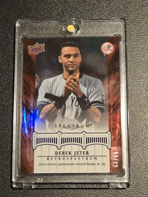 2008 Upper Deck Spectrum #DJ40 Derek Jeter Derek Jeter Retrospectrum Red #/99 - Image 1 of 2