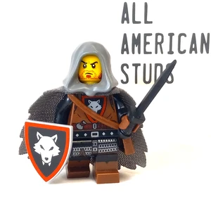 Lego Castle Wolfpack Beastmaster Minifigure Crook 10332 Rogue Bandit Knight - Picture 1 of 11