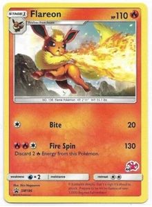 Pokemon TCG Karte Battle Academy 2020 Promo Non-Holo Flareon SM186 #44 - Bild 1 von 3
