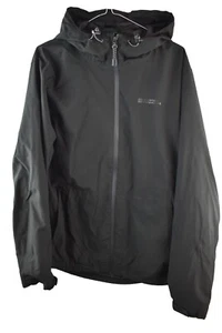 MOUNTAIN WAREHOUSE Black Windbreaker Jacket size M Mens Full Zip Waterproof Rain - Picture 1 of 8