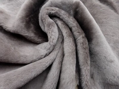 sheepskin shearling leather hide Coffee Brown Dense Super Silky Hair Lt. Weight - Image 1 of 4