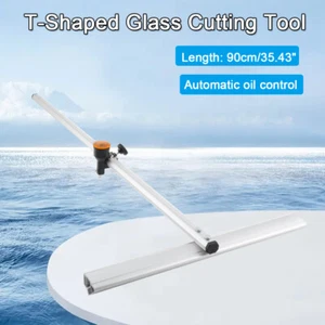 90cm Manual T-Glass Cutting T-Shaped Glass Cutting Tool Tile Cutters 3-12mm - Picture 1 of 16