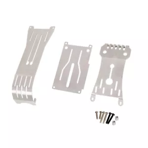 LCX 1/10 RC Camion Acciaio Inox Skid Plate Protezione Telaio per Tamiya Hotshot II - Foto 1 di 5