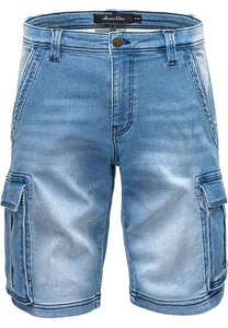 Herren Cargoshorts Männer Kurze Bermuda Jeans Hose Regular Fit 7040 - Bild 1 von 13