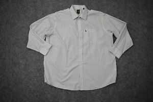 US Polo Assn Shirt XXL 18/18.5 34/35 Plaid Pony Logo Button Up 3/4 Sleeve Mens