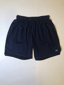Russell Athletic Men's FreshForce workout shorts in blue w/pockets ; Size M - Picture 1 of 8
