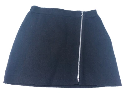 Женская шерстяная мини черная юбка Joie размер M - Изображение 1 из 4