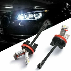 2x BMW Angel Eyes Halo LED Marker Lights Bulbs Canbus Error Free 1 3 5 X Series - Picture 1 of 6