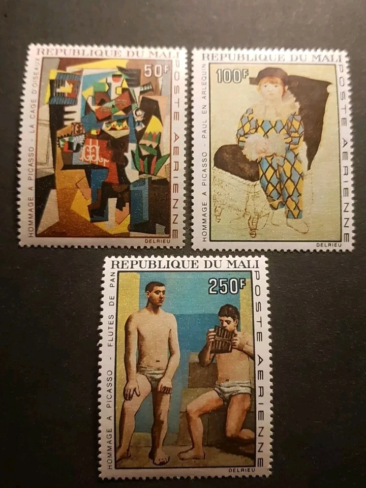 Sello Malí Homenaje a Picasso Correo Aéreo PA No. 46/48 Nuevo ** Lujo MNH 1967 Foto 1 de 2