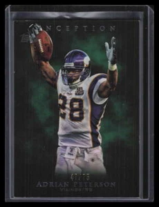 Adrian Peterson 47/75 2011 Topps Inception Green 30 - Imagen 1 de 2